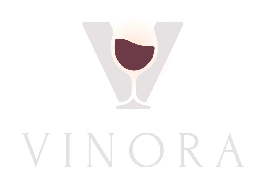 the wine glass inside the V